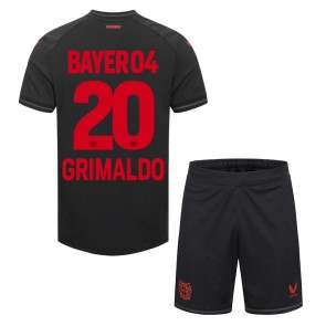 Bayer Leverkusen Alejandro Grimaldo #20 Domaci Dres za Dječji 2023-24 Kratak Rukavima (+ kratke hlače)